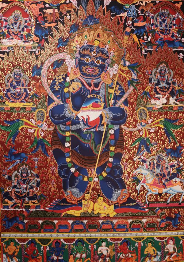 Thangka représentant la divinité Mahakala